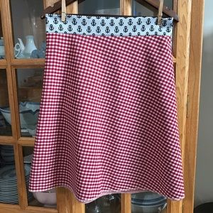 Orangyporangy skirt size M red checker pattern